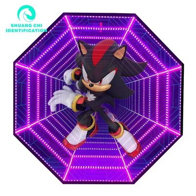 AC stroomvoorziening 3D hologram ventilator Infinity LED spiegels voor 300000 uur levensduur