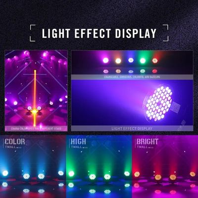 54pcs*3W Led Par Can Uplight Stage Lights met RGB/RGBW Kleurmengsel en DMX Control