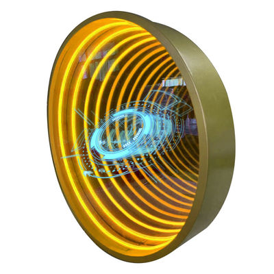 Gepersonaliseerde 3D-projector spiegel Acryl reclame lichtdozen met 12V ingangsspanning