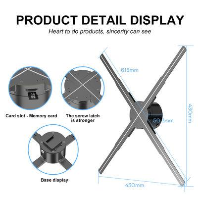 3D-hologramventilatorprojector 62 cm Holographische ventilator voor holographische LED-displayprojectie