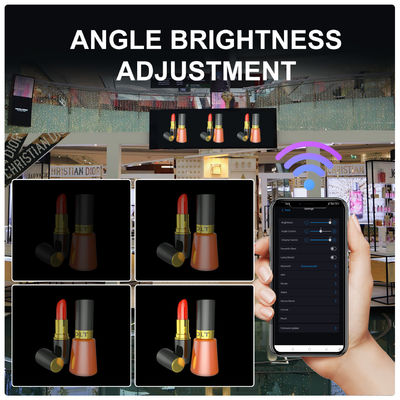 Breed kijkhoek 62 cm Hologramschermventilator voor MP4/AVI/RMVB/GIF/JEPG/PNG/MKV-display
