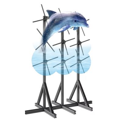 Splice Function 1800 Helderheid LED-ventilator 3D-hologramprojector voor wanddisplay