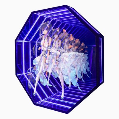Kleurrijke 3D-hologramprojector Infinity Mirror Neon Abyss Mirror Sheet Vibrant beeldmateriaal