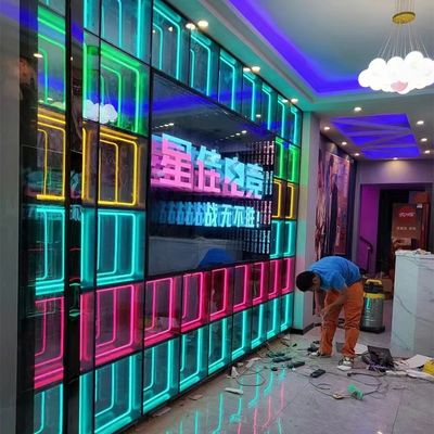 3D Abyss Mirror Hologram Infinity Light Box Sign Board met LED-strips Aanpassing