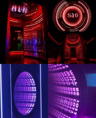 Installatie Schroefbouten Bevestiging/Hang 3D Hologram Fan Magic Infinity Mirror Light Box
