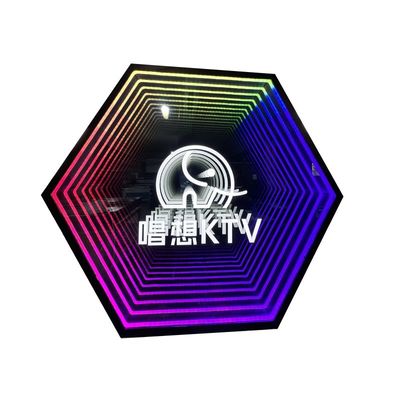 DC 12V stroomverbruik Custom Design Infinity Effect Neon Sign voor wanddecoratie