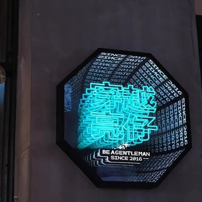 Custom slaapkamer woonkamer Infinity Mirror Neon Signs voor delicate elektronische signage