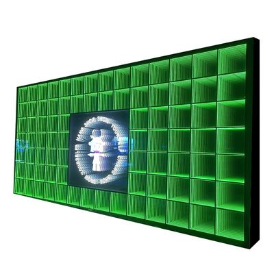 Roestvrij staal neon infinity mirror led logo letter icons voor feest en huis decoratie