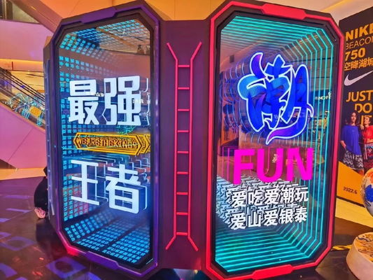 Roestvrij staal neon infinity mirror led logo letter icons voor feest en huis decoratie