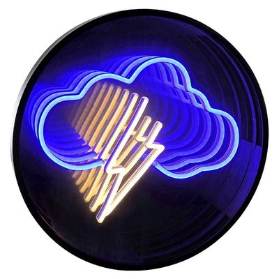 Infinity Mirror met lichtgevende elektronische plaat en kleurrijk ontwerp