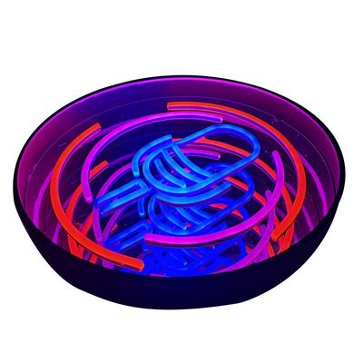 Oneindige visuele kunst lichtbak Melle Abyss spiegel 3D lichtgevende letter logo neon Billboard