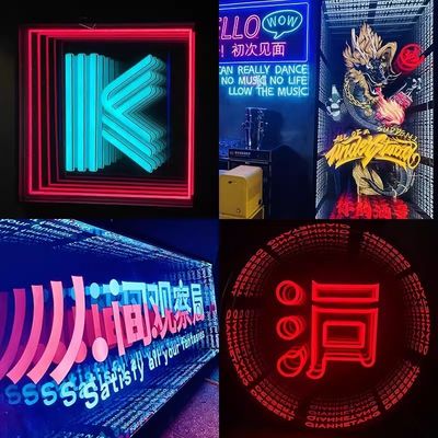 Mini-LED- en neonlampen Infinity Mirror Acrylische lichtletters met schroefbout bevestiging