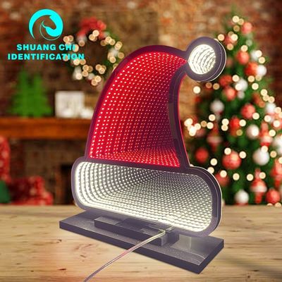 Home Decor Sneeuwman Licht Infinity Mirror met 1000lm Luminous Flux en Power Cord